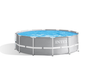 Intex PRISM Premium 12' Metal Frame Pool Outdoor Above Ground 366cm x 99cm - 26716