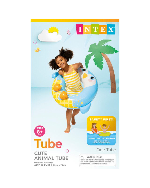 Intex Cute Animal Inflatable Swim Rings - Assortment 59266 | Idyllic ...