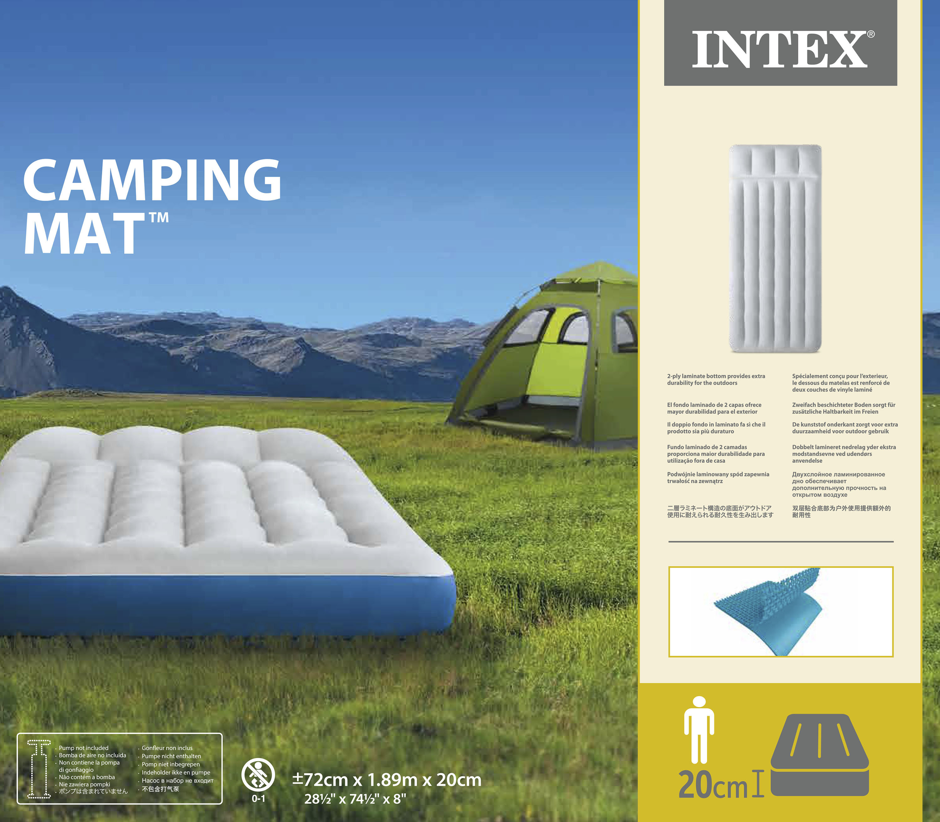 INTEX TruAire® Camping Mat Air Bed Double/Full 67998 | Idyllic Outdoors